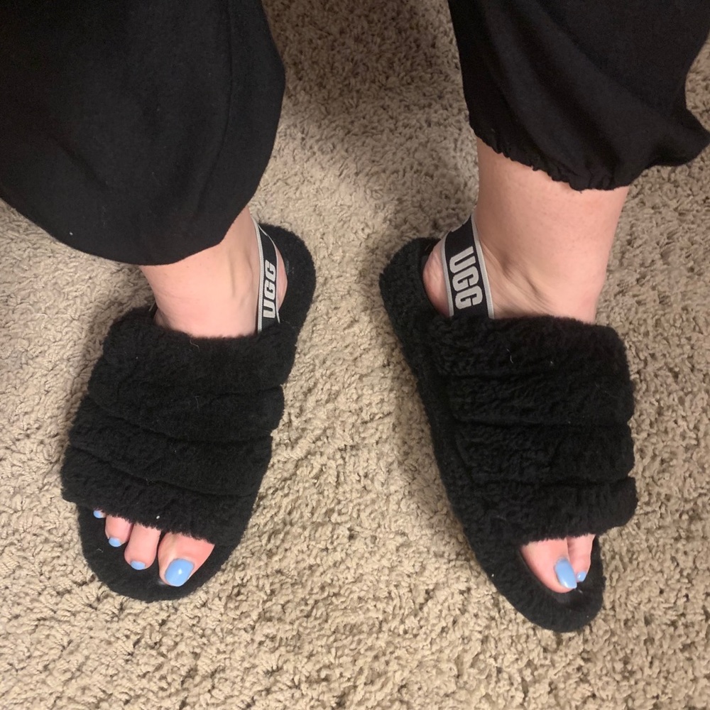 Black Ugg Sandals